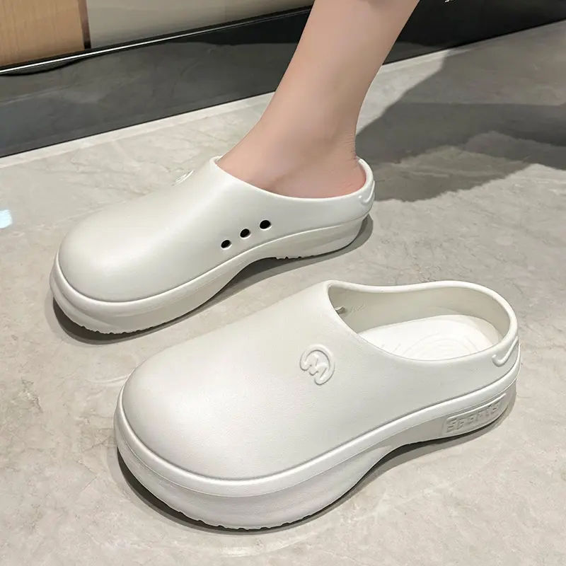 Muse giày Sandals Nữ Sandals Ngón Chân Cái Trắng Nền Đế Chống trượt EVA Chiều cao Mềm & Gia Cố 122506