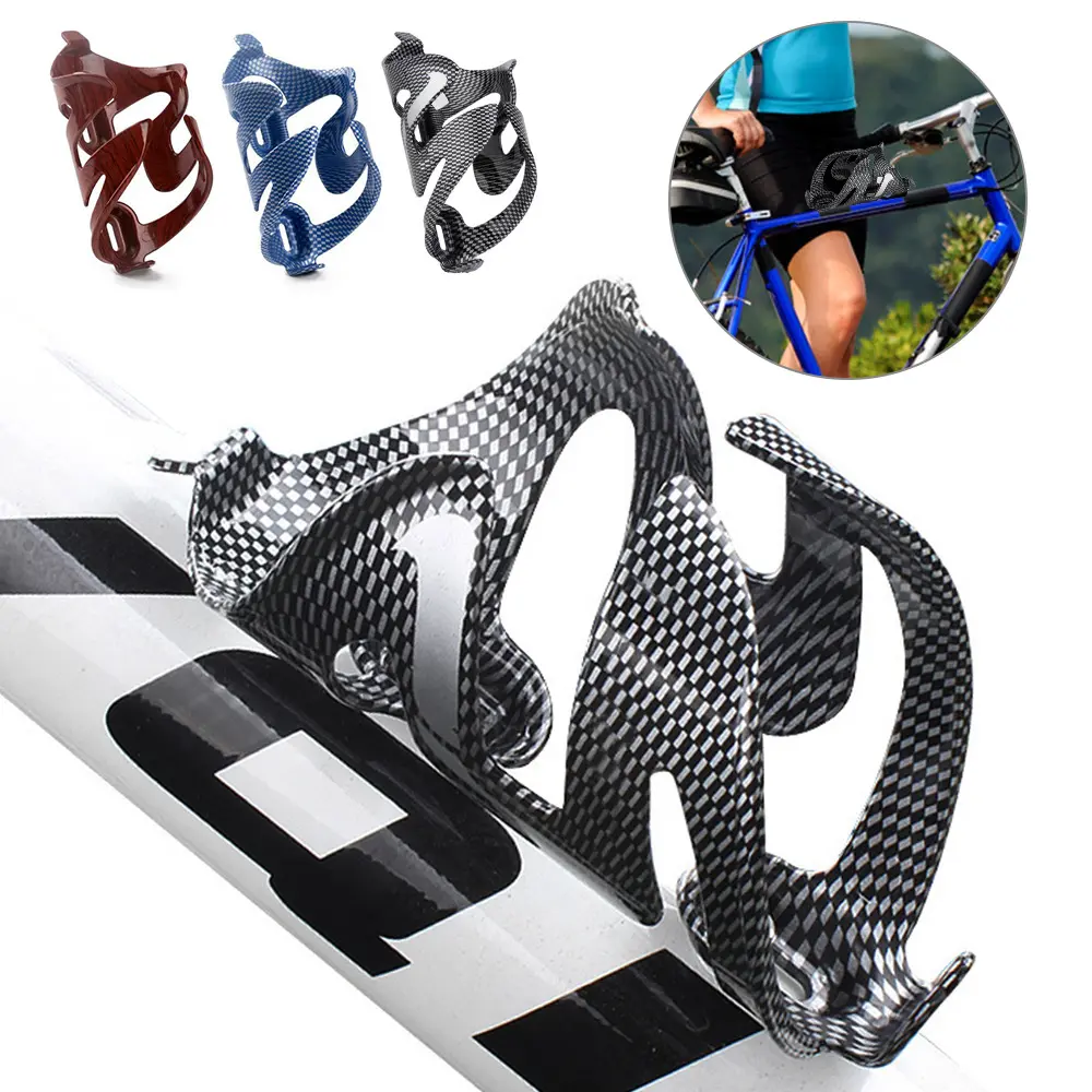 Giá Đỡ Chai Nước, Chất Liệu Sợi Carbon, Thích Hợp Cho Xe Đạp Đường Trường Và Xe Đạp Leo Núi, Cốc Đi Xe Đạp Đáng Tin Cậy, Lồng Giá Đỡ Chai, Phụ Kiện Xe Đạp