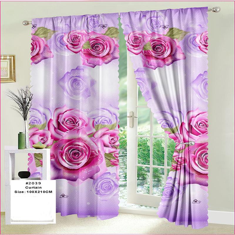 Product Introduction of HTC Curtain Sale 25 Pesos 10 Pcs Rose Design 100*210cm Kurtina Sale Free Shipping 10 Pcs Curtains Sale Window 3in1 Set Kurtina Sale Free Shipping Curtains Makapal At Mahaba 9