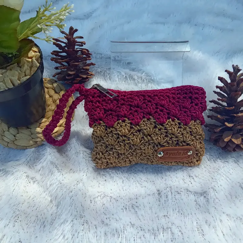 dompet rajut mini satu ruang by syafa Wadah/Dompet Koin 2