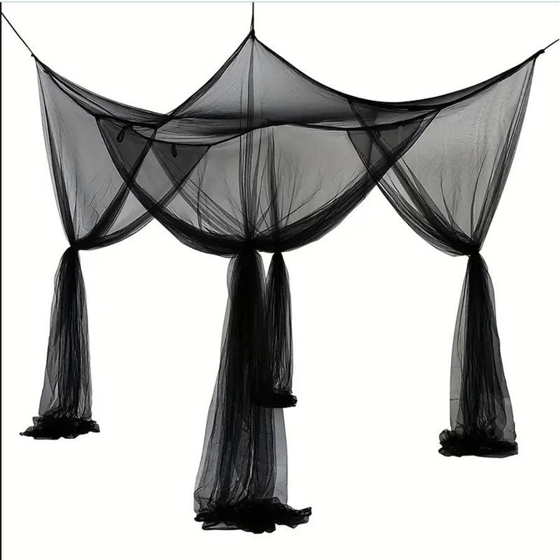 Product Introduction of Solid Color Mesh Mosquito Net, Summer Portable Foldable Grey Mosquito Netting for Outdoor Camping, Garden, Yard, Mosquito Repellent Net 5