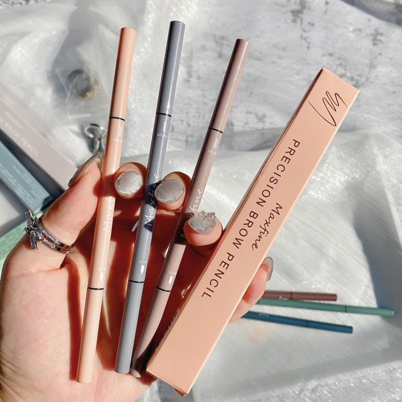 Product Introduction of Ultra-fine Round-headed Eyebrow Pencil Waterproof Sweatproof Double-headed Eyebrow Pencil Lasting No Smudging Eye Cosmetic 11