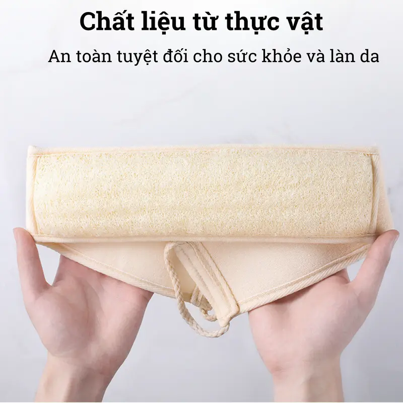 Bông xơ mướp tự nhiên BAMBOOO ECO lành tính  dùng tẩy da chết, massage 2