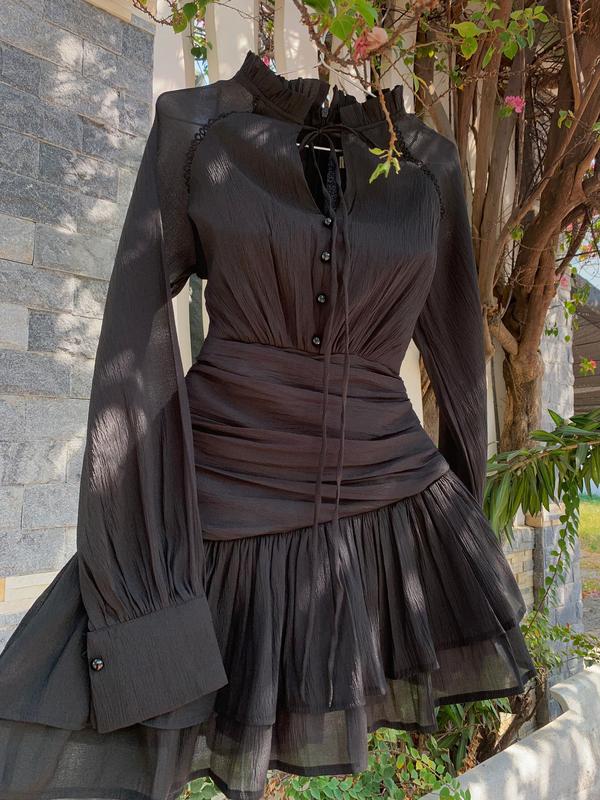 Jenny Dress - Đầm Tiểu Thư Dự Tiệc Nữ Sang Trọng,, Kèm Quần Bảo Hộ, Vải Tằm Ngọc Trai, Thoáng Mịn