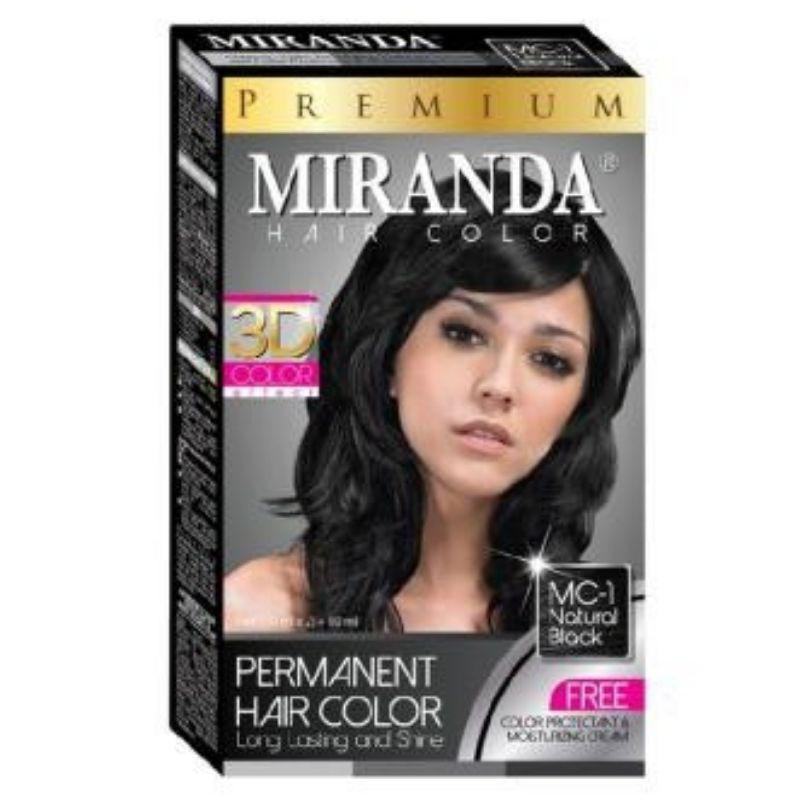 Product Introduction of Miranda cat pewarna rambut harga murah cuci gudang Hitam Kering 9