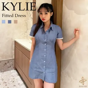SVELTES | KYLIE - Fitted Mini Dress | Mini Dress Wanita | Dress Pendek (S - L)