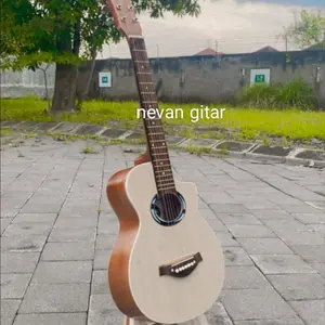 gitar akustik 3/4 model apx custom (PACKING KAYU) Kayu