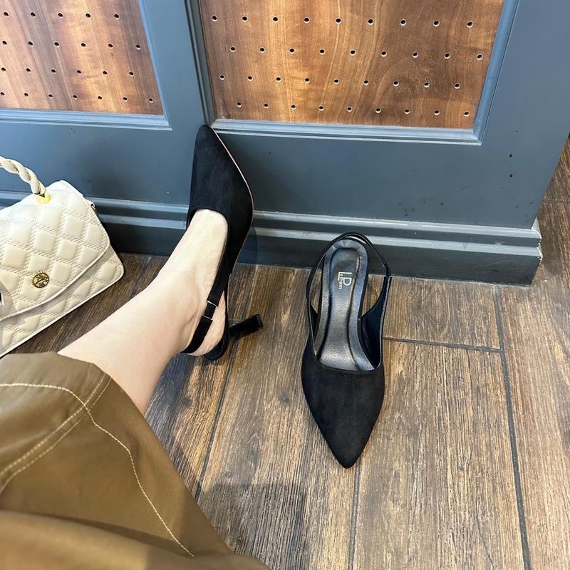 Giày gót nhọn da lộn cao 7p bigsize G08