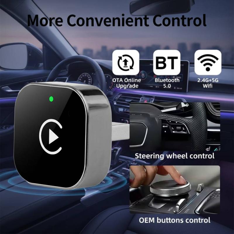 Bộ chuyển đổi CarPlay không dây phiên bản nâng cấp mới nhất 2026 cho Android…