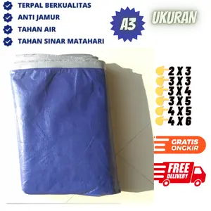 TERPAL A3 UKURAN 4x6 3x3 3x4 3x5 2x3 waterprof cod Car
