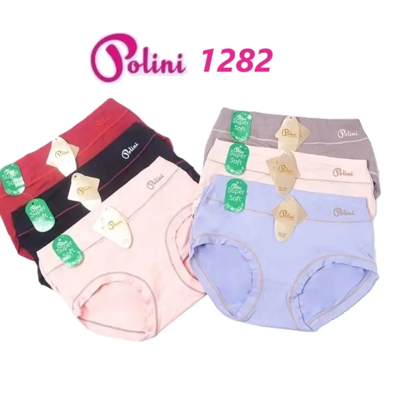 Isi (3, 6, 12pcs) Celana Dalam Wanita Polini 1282 & 1283 CD Wanita Super Soft 0
