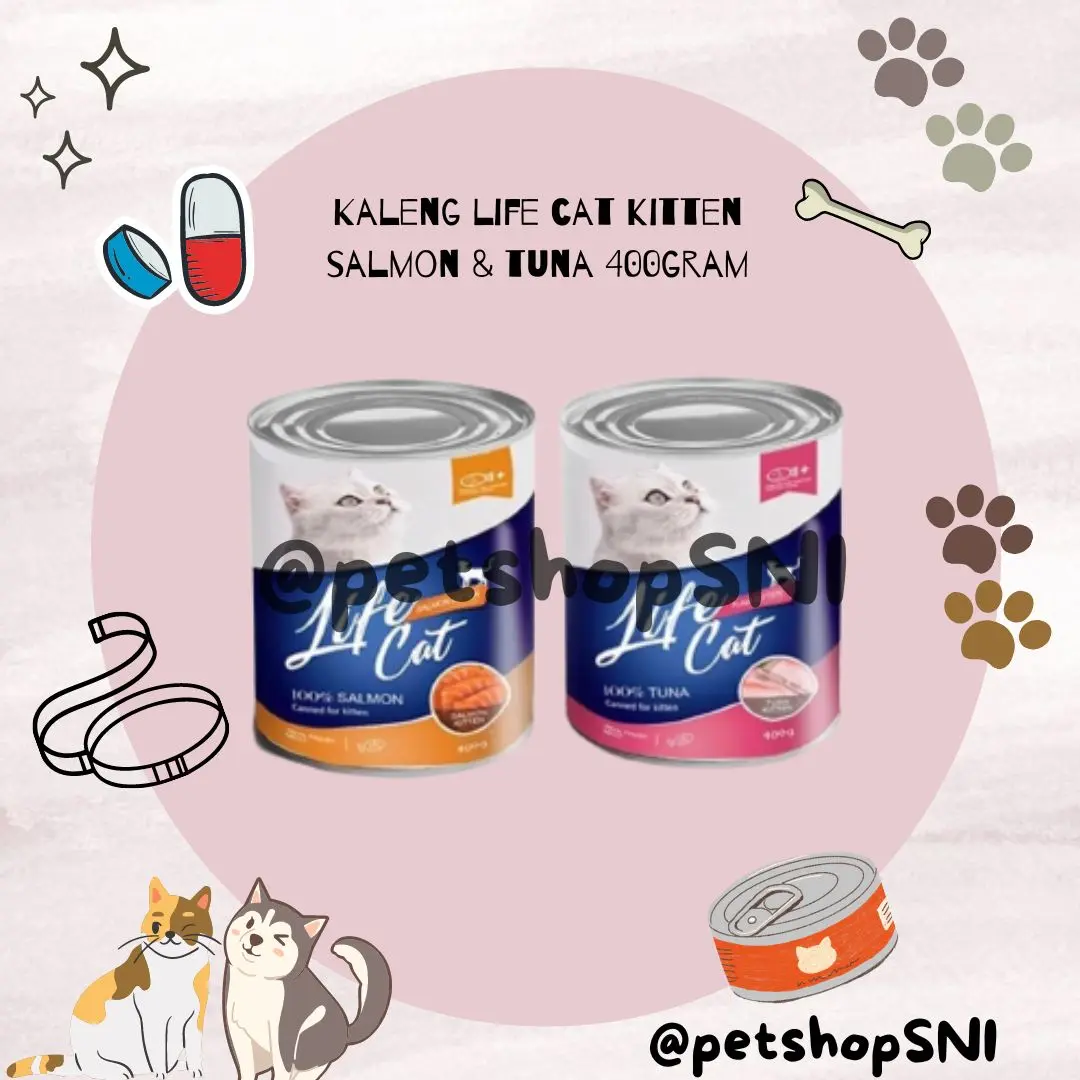 KALENG LIFE CAT KALENG KITTEN wetfood Makanan basah Makanan kucing life cat kitten 400gr