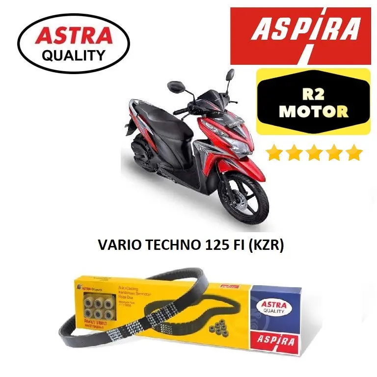 VBELT SET PLUS ROLLER KWN KZR ASPIRA V BELT VAN BELT KIT VARIO TECHNO 125 HELM IN FI CBS ISS