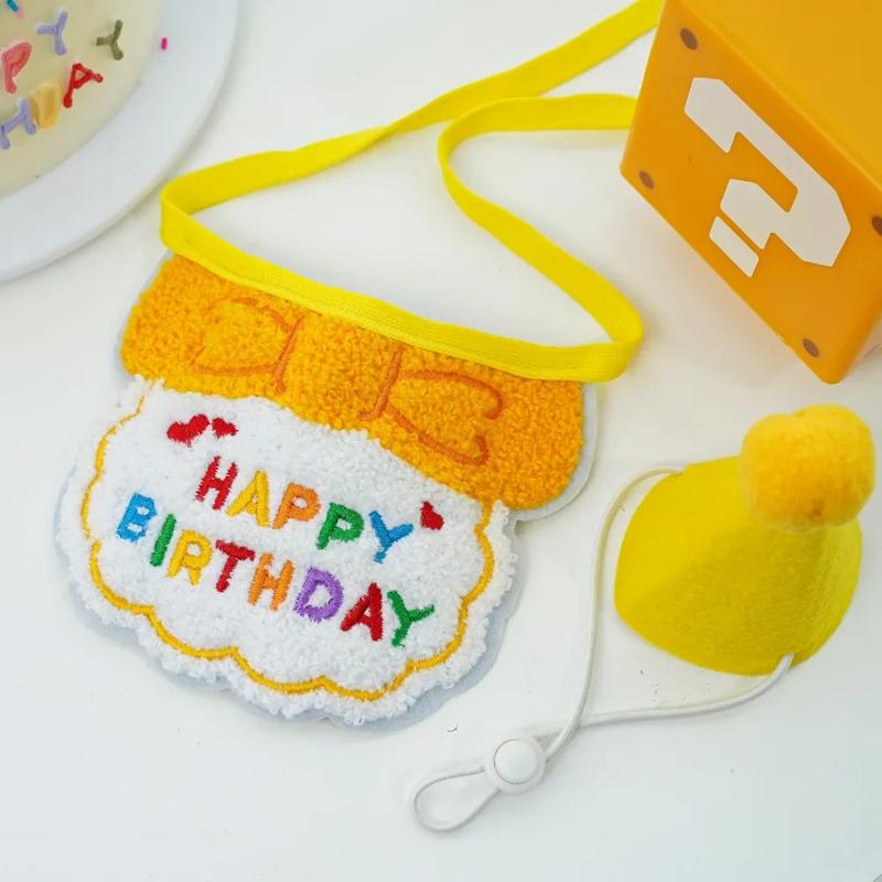Product Introduction of Cute Dog Birthday Outfits Puppy Birthday Hat Cat Dog Birthday Bandana Boy Girl Pet Party Accessories for Small and Medium Dogs 14