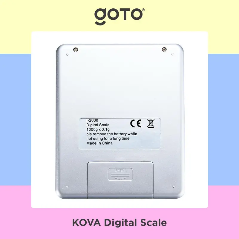Kova [COD] I-2000 Timbangan Digital Bumbu Dapur Kopi Emas Scale 0.1 Gram 2