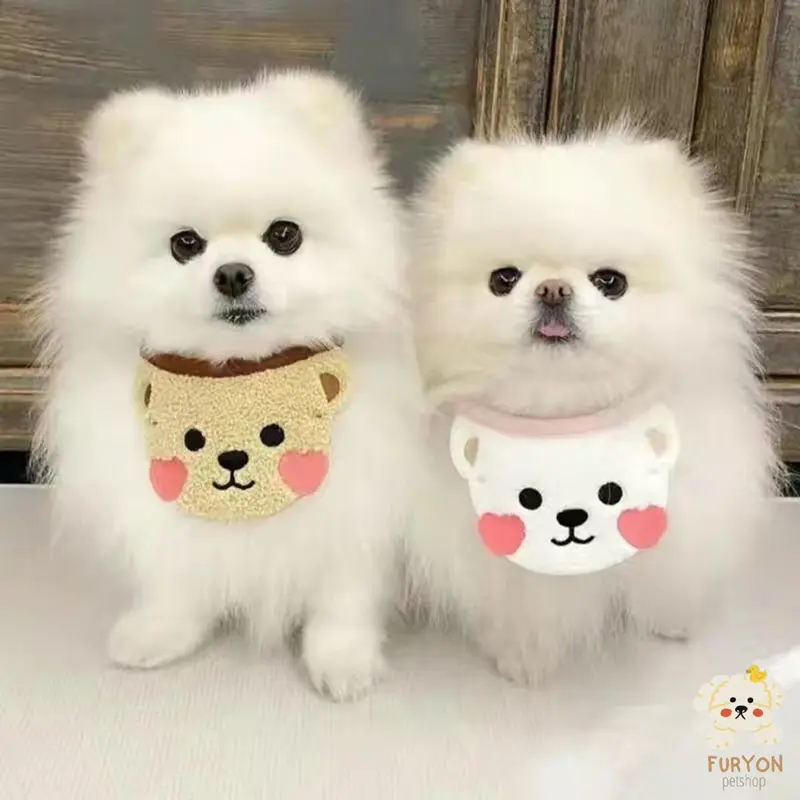 Kalung Bandana Scarf Leher Anjing Kucing Kecil Model Beruang 0