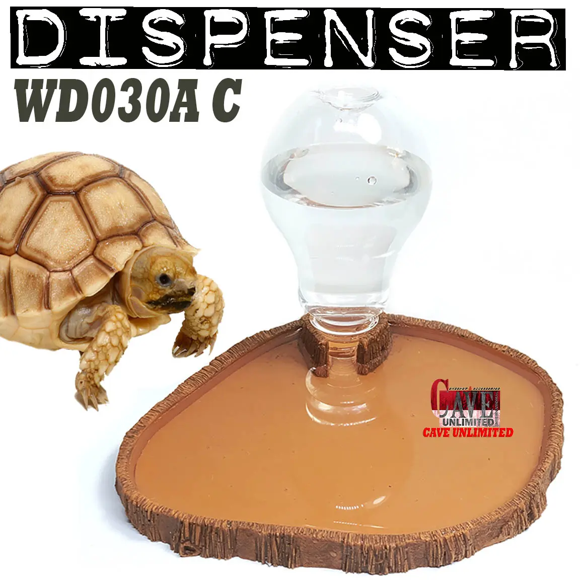 WD030A WATERDISH CEPER WATER DISH DISPENSER TEMPAT MINUM OTOMATIS REPTILE BD BEARDED DRAGON REPTILE ULAR TORTOISE SULCATA KADAL TEGU BIAWAK CROCODILE SKINK PERLENGKAPAN AKUARIUM TERRARIUM REPTIL