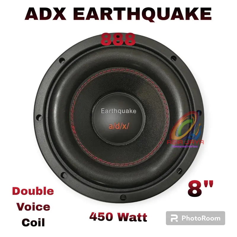 Speaker Subwoofer ADX Earthquake 888 8Inch Double Voice Coil