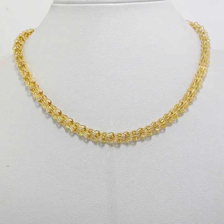 Dây chuyền phụng điệp titan, bản 6li, khóa tròn, màu vàng 18K, bền màu, không đen gỉ, đeo hằng ngày. Phụ kiện thời trang.