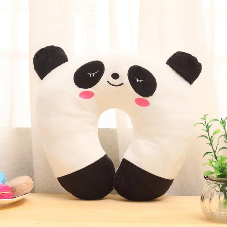 Product Introduction of Creative Cute Animal Panda Cat Bear Plush U-shaped Pillow Cervical Spine Neck Travel Portable Home Office for Children Lovely 25