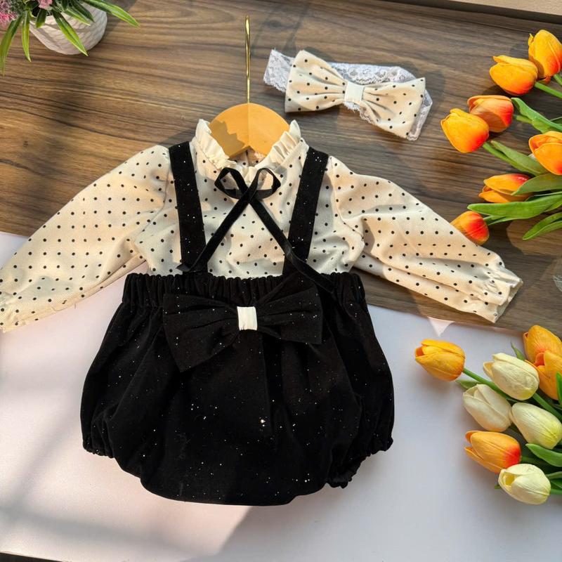  set body nhung đen lấp lánh cho bé gái từ 4-11kg Made by Hằng 