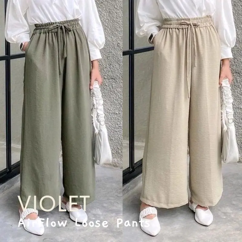 celana kulot crinkel premium//celana kulot wanita Crinkle Airflow