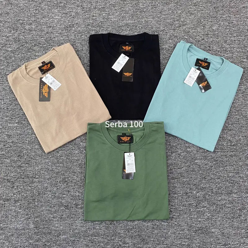 Paket 4 pcs 100 Rb Kaos Oversize Pria Wanita | Kaos Distro PDL Creative Original Ukuran M - L- XL -XXL Baju Katun Lembut Nyaman Semi Polos Unisex 5
