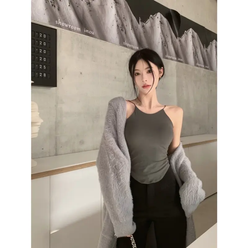 Áo Bra Nữ 2 Dây Mảnh Cổ Yếm Dáng Lửng Có Đệm  Trend Mới 1867 2