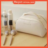 Gambar Megam Tas Make Up Pouch Tas Portable Tas Kosmetik Make Up Travel Tas Kosmetik Multifungsi Sekat Storage Penyimpanan Alat Mandi HSB242 - 242 Putih dari Megam.id Kab. Tangerang 1 Tokopedia
