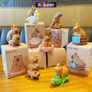 Rokeet MinI Figur Animal Capybara Koleksi Lucu Anti Stress