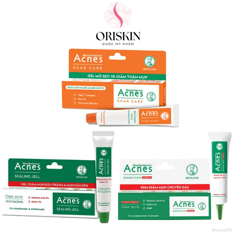 keouge92 Acnes Kem Và Gel Giảm Mụn, Thâm Mụn Chuyên Sâu Sealing Jell / Scar Care / Blemish Clear Cream gel  chấm  mụn  mờ  thâm kem  trị tuýp  và ezanic tretinoin  của  ấn  độ megaduo phục hồi da tranexamic acid sản phẩm đặc trị mụn