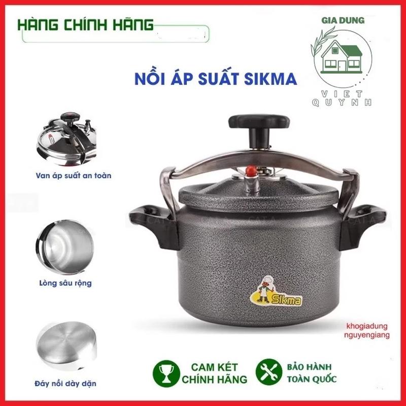 Nồi Áp Suất đun Gas Đa Năng SIKMA dung tích 3-4-5-7 Lít, An Toàn, dễ sử dụng - Bảo hành 6 tháng