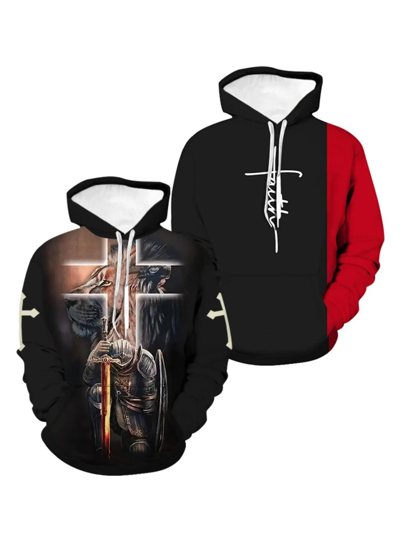 Men's Colorblock & All Over Print Hoodie, Casual Regular Fit Letter Print Drawstring Pocket Long Sleeve Hooded Sweatshirt, Men's Fall & Winter Clothes for Daily Wear