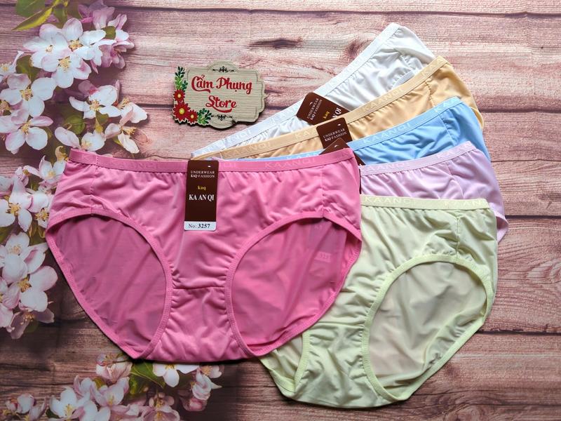 Combo 5 - 10 Quần Lót Nữ Thun Lạnh  (3257) Size (75-100 Kg) Siêu Co Giãn Thoáng Mát Siêu Mịn 3