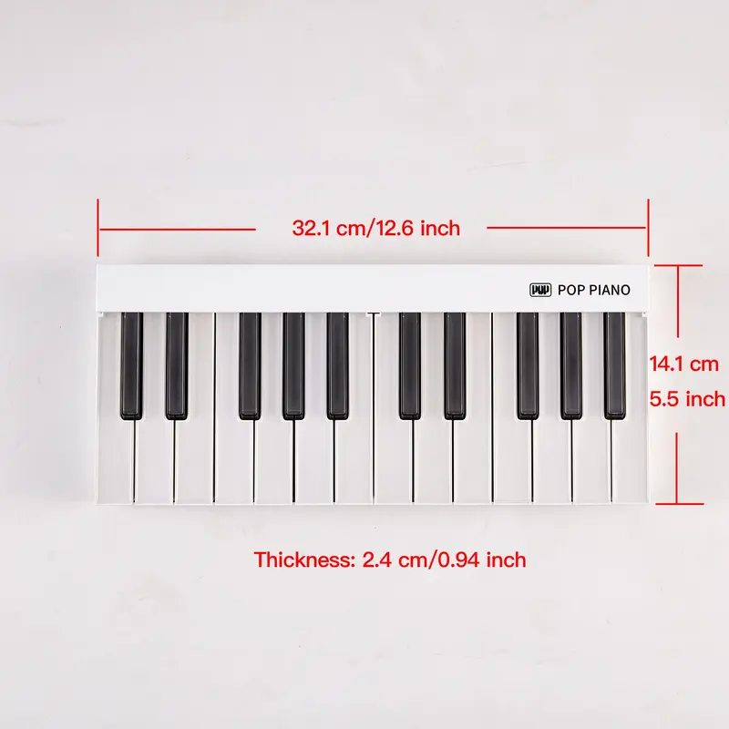 Smart Piano Keyboard, Portable Bluetooth-compatible Keyboard with 800 Songs APP, Music Accessories for Beginners & Music Lovers, Gift for Her, Men's Gift 1