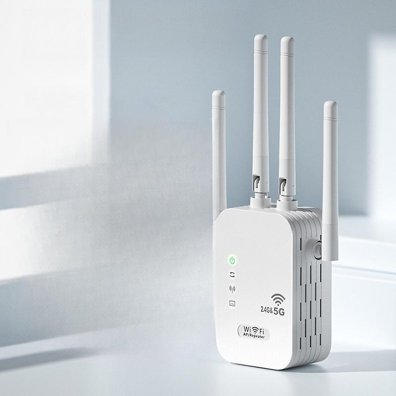 Bộ kích sóng wifi LEANO 4 râu tốc độ 300Mbps, Kích sóng wifi phát xuyên tường cực mạnh