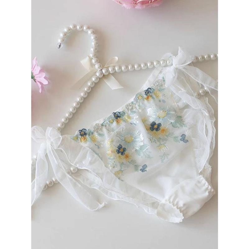 Product Introduction of QUẦN LÓT NỮ REN THÊU HOA LƯỚI CO GIÃN THOÁNG MÁT CỘT DÂY PHONG CÁCH NHẬT DỄ THƯƠNG Women 10