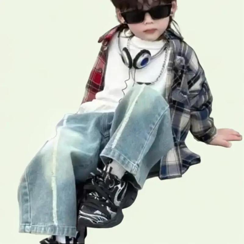 Bộ sơ mi ba chi tiết gồm áo ba lỗ sơ mi kẻ pha màu và quần jesn cho bé trai phong cách hàn quốc fom rộng size 10-28kg. Hàng xưởng thiết kế không thương hiệu , an toàn với da, không phải hàng cấm