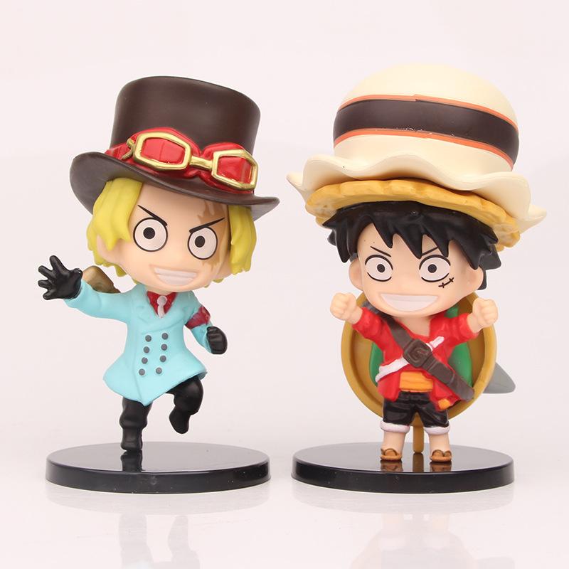One Piece Pvc Figurine Set 10 11cm 6 Piece Collection Sabo Luffy Sanji Zoro Nami 5