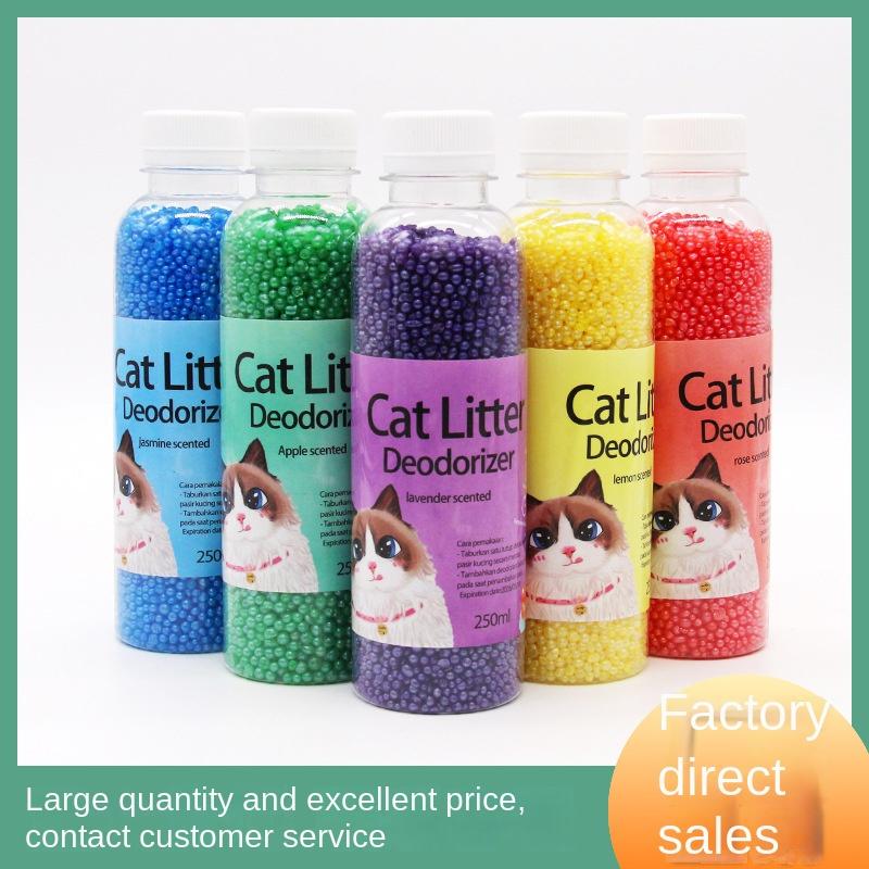Kitty litter deodorizer and odour in deodorizing litter box 1