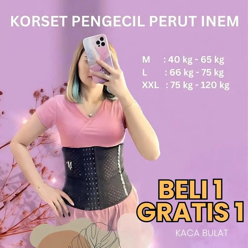 [ZARV] BELI 1 GRATIS 1 Korset Pengecil Perut Buncit Inem   Wanita kayes  korset korset  pengecil lengan bahu 0