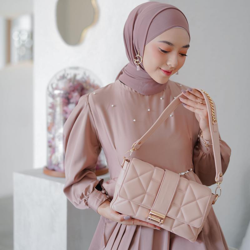 [Beli Lokal] Lophy Bag Tas Wanita Shoulder Bag Sling Bag Tas Bahu Wanita Tas Selempang Wanita Irish Bag in Pink Blush 4