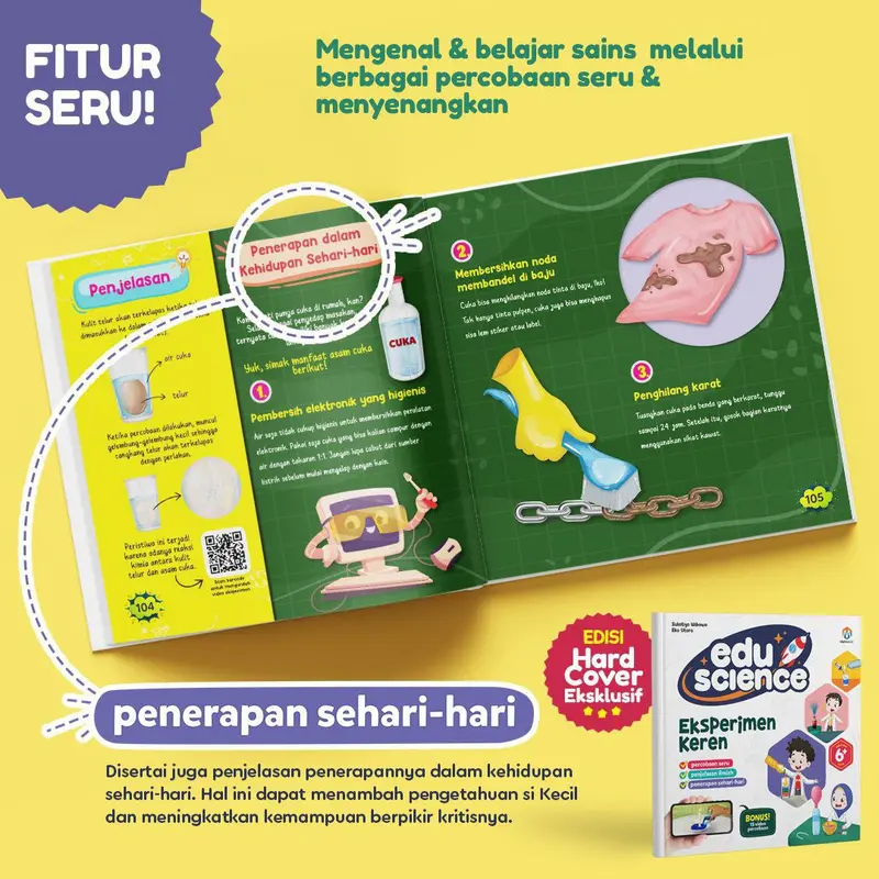 Buku Anak - Eduscience Eksperimen Keren - Ziyadbooks Books Resep 4