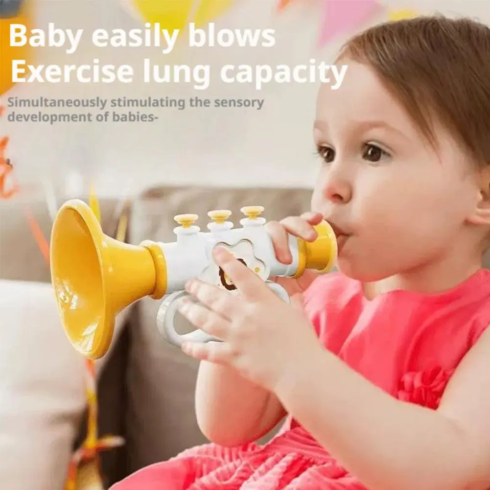 Cute Toys For Kids Plastic Trumpets Early Educational Instruments Sounds Educational Music Gifts For Kids