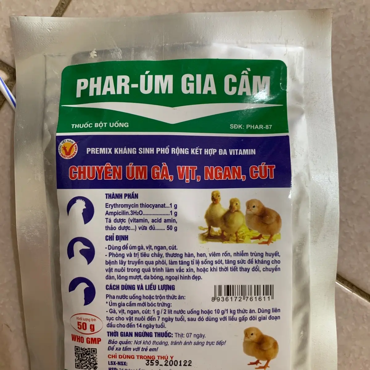 Úm gia cầm 50g