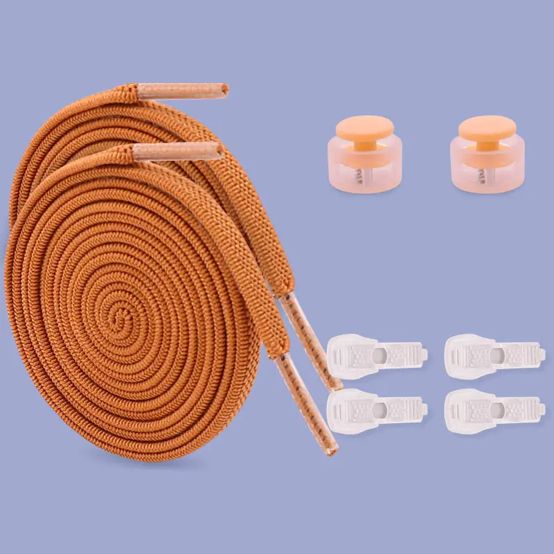 Lazy Shoelace Buckle No Tie Elastic Men's and Women's Flat Flat Shoelace Rope No Tie No Tie Adjustment Holder