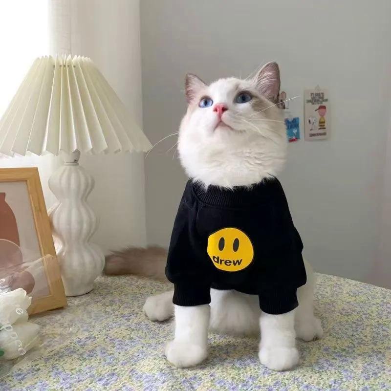 Product Introduction of Pakaian Comel untuk Anak Anjing, Sweater Wajah Tersenyum Bulu Shih Tzu, Hangat Musim Luruh dan Musim Sejuk, Sesuai untuk Kucing 14
