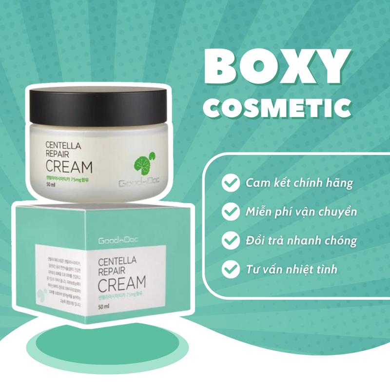 Kem dưỡng rau má GoodnDoc Centella Repair Cream 50ml