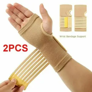 Pelindung Pergelangan Tangan Wrist Support Gym Fitness 2 PCS - FO-2 - Khaki