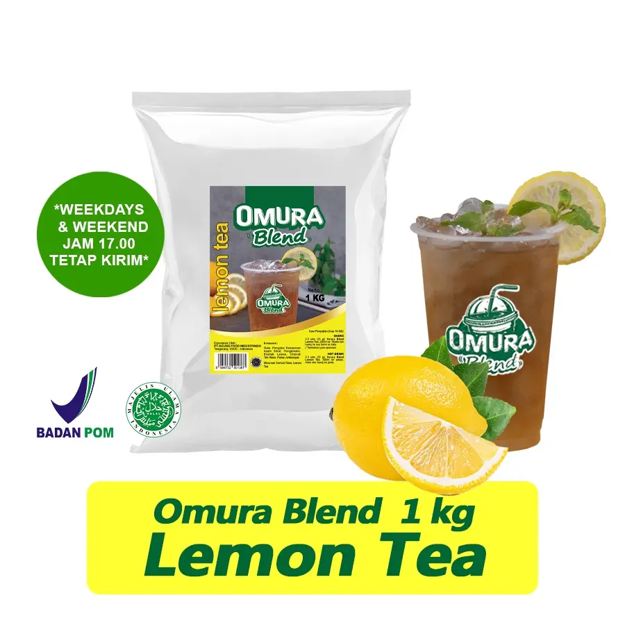 OMURA Blend Bubuk Minuman Rasa Lemon Tea Powder Drink 1 Kg Omura Powder